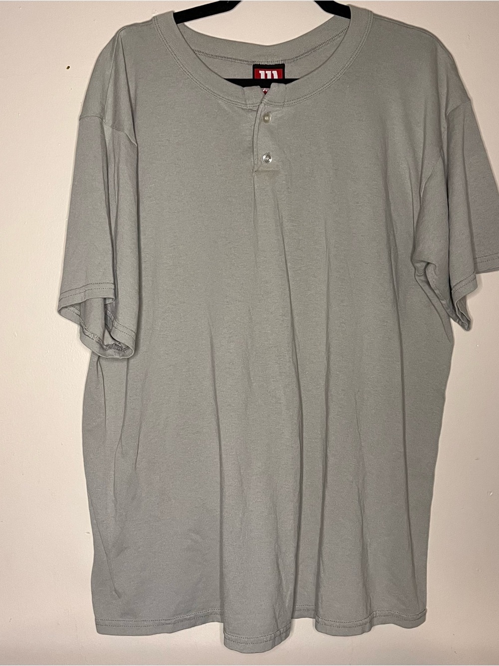 Wilson Men's Light Gray Short Sleeve Henley
